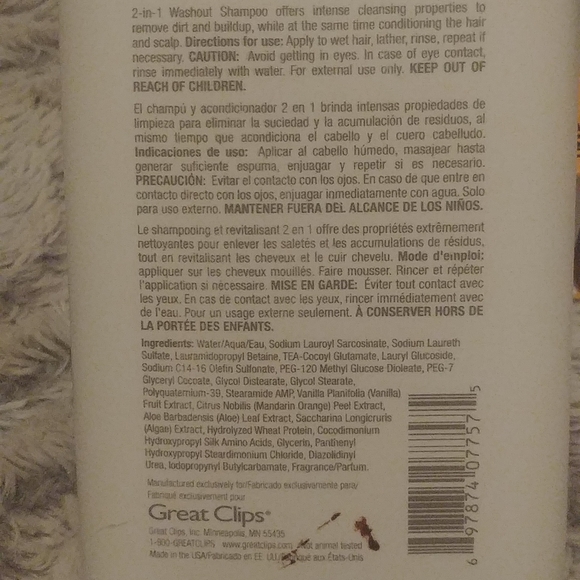 Men Solutions Washout 2-in-1 shampoo. - Picture 3 of 3